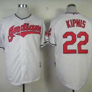 Cleveland Indians #22 Jason Kipnis White Cool Base Stitched MLB Jersey