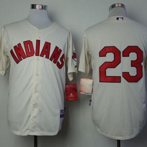 Cleveland Indians #23 Michael Brantley Cream Alternate 2 Cool Base Stitched MLB Jersey