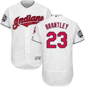 Cleveland Indians #23 Michael Brantley White Flexbase Collection 2016 World Series Bound Stitched MLB Jersey