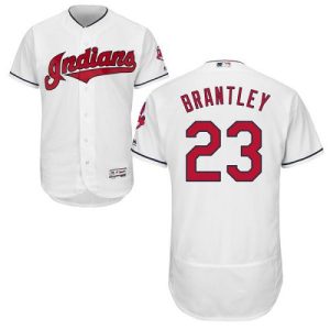 Cleveland Indians #23 Michael Brantley White Flexbase Collection Stitched MLB Jersey