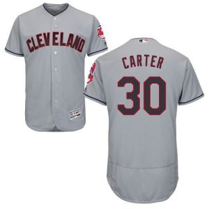 Cleveland Indians #30 Joe Carter Grey Flexbase Collection Stitched MLB Jersey