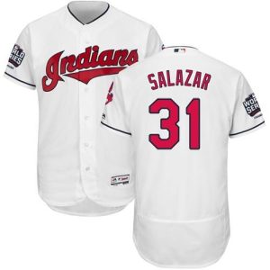 Cleveland Indians #31 Danny Salazar White Flexbase Collection 2016 World Series Bound Stitched MLB Jersey