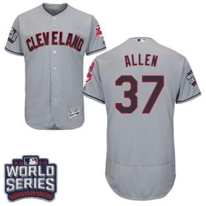 Cleveland Indians #37 Cody Allen Grey Flexbase Collection 2016 World Series Bound Stitched MLB Jersey