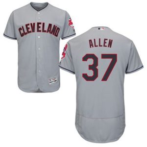 Cleveland Indians #37 Cody Allen Grey Flexbase Collection Stitched MLB Jersey