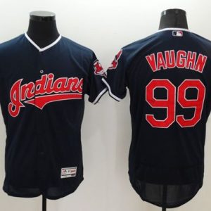 Cleveland Indians #99 Ricky Vaughn Navy Blue Flexbase Collection Stitched MLB Jersey