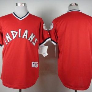 Cleveland Indians Blank Red 1974 Turn Back The Clock Stitched MLB Jersey