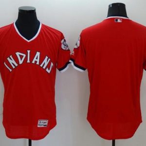 Cleveland Indians Blank Red Flexbase Collection 1978 Turn Back The Clock Stitched MLB Jersey