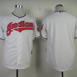 Cleveland Indians Blank White Cool Base Stitched MLB Jersey