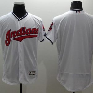 Cleveland Indians Blank White Flexbase Collection Stitched MLB Jersey