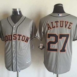 Houston Astros #27 Jose Altuve Grey New Cool Base Stitched MLB Jersey