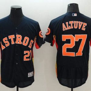 Houston Astros #27 Jose Altuve Navy Blue Flexbase Collection Stitched MLB Jersey