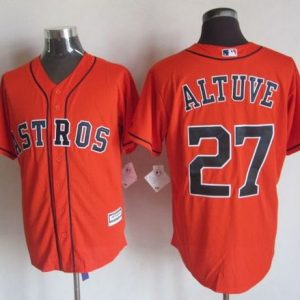 Houston Astros #27 Jose Altuve Orange New Cool Base Stitched MLB Jersey