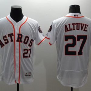 Houston Astros #27 Jose Altuve White Flexbase Collection Stitched MLB Jersey