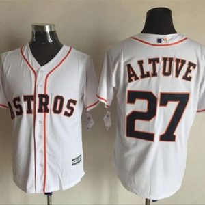 Houston Astros #27 Jose Altuve White New Cool Base Stitched MLB Jersey