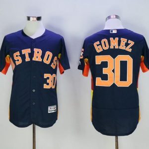 Houston Astros #30 Carlos Gomez Navy Blue Flexbase Collection Stitched MLB Jersey