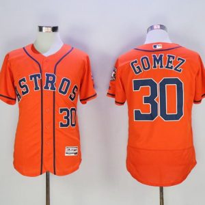 Houston Astros #30 Carlos Gomez Orange Flexbase Collection Stitched MLB Jersey