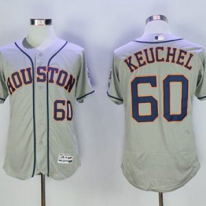 Houston Astros #60 Dallas Keuchel Grey Flexbase Collection Stitched MLB Jersey