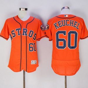 Houston Astros #60 Dallas Keuchel Orange Flexbase Collection Stitched MLB Jersey