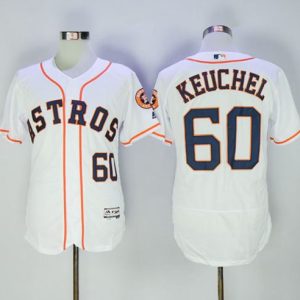 Houston Astros #60 Dallas Keuchel White Flexbase Collection Stitched MLB Jersey