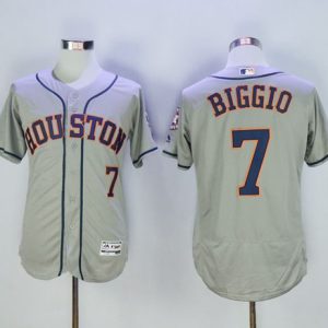 Houston Astros #7 Craig Biggio Grey Flexbase Collection Stitched MLB Jersey