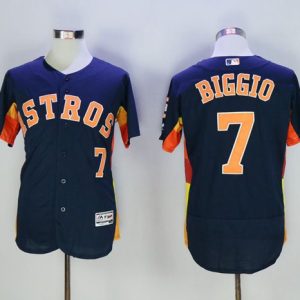 Houston Astros #7 Craig Biggio Navy Blue Flexbase Collection Stitched MLB Jersey