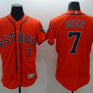 Houston Astros #7 Craig Biggio Orange Flexbase Collection Stitched MLB Jersey