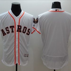 Houston Astros Blank White Flexbase Collection Stitched MLB Jersey