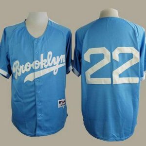 Los Angeles Dodgers #22 Clayton Kershaw Light Blue Cooperstown Stitched MLB Jersey