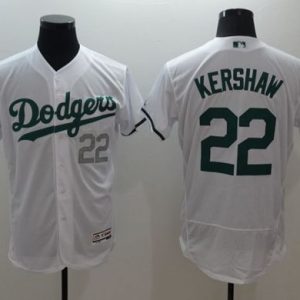 Los Angeles Dodgers #22 Clayton Kershaw White Celtic Flexbase Collection Stitched MLB Jersey