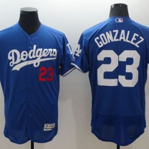 Los Angeles Dodgers #23 Adrian Gonzalez Blue Flexbase Collection Stitched MLB Jersey