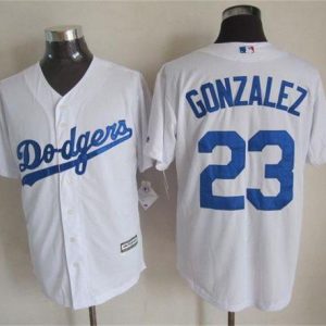 Los Angeles Dodgers #23 Adrian Gonzalez White New Cool Base Stitched MLB Jersey