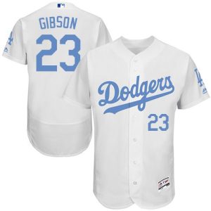 Los Angeles Dodgers #23 Kirk Gibson White Flexbase Collection 2016 Father's Day Stitched MLB Jersey