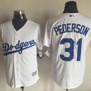 Los Angeles Dodgers #31 Joc Pederson White New Cool Base Stitched MLB Jersey