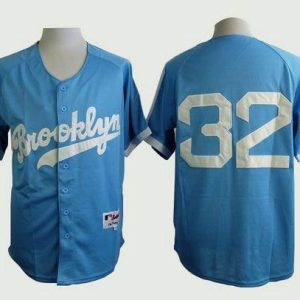 Los Angeles Dodgers #32 Sandy Koufax Light Blue Cooperstown Stitched MLB Jersey