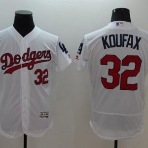 Los Angeles Dodgers #32 Sandy Koufax White Fashion Stars & Stripes Flexbase Stitched MLB Jersey