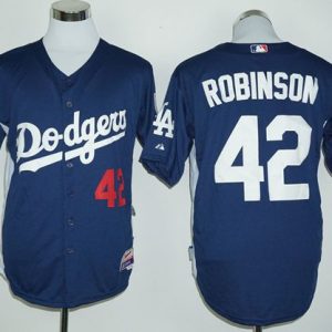 Los Angeles Dodgers #42 Jackie Robinson Navy Blue Cooperstown Stitched MLB Jersey