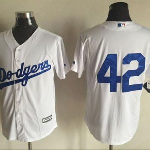 Los Angeles Dodgers #42 Jackie Robinson White New Cool Base Stitched MLB Jersey