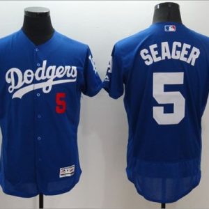 Los Angeles Dodgers #5 Corey Seager Blue Flexbase Collection Stitched MLB Jersey