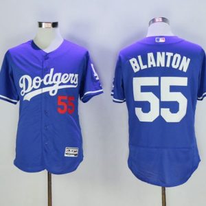 Los Angeles Dodgers #55 Joe Blanton Blue Flexbase Collection Stitched MLB Jersey