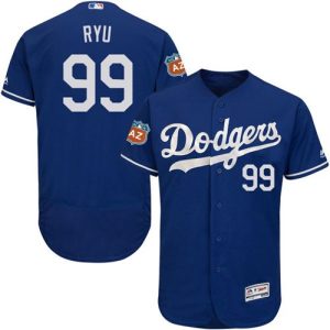 Los Angeles Dodgers #99 Hyun-Jin Ryu Blue Flexbase Collection Stitched MLB Jersey