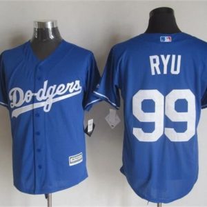 Los Angeles Dodgers #99 Hyun-Jin Ryu Blue New Cool Base Stitched MLB Jersey