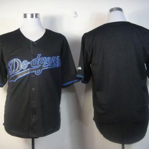 Los Angeles Dodgers Blank Black Fashion Stitched MLB Jersey