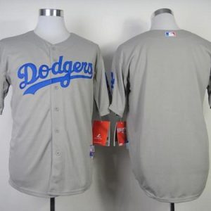 Los Angeles Dodgers Blank Grey 50th Anniversary Dodger Stadium Patch Stitched MLB Jersey