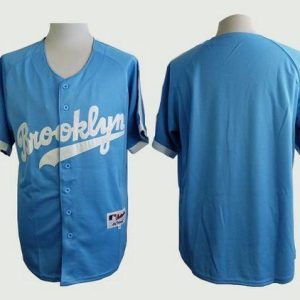 Los Angeles Dodgers Blank Light Blue Cooperstown Stitched MLB Jersey