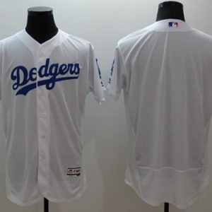 Los Angeles Dodgers Blank White Flexbase Collection Stitched MLB Jersey