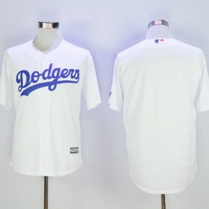 Los Angeles Dodgers Blank White New Cool Base Stitched MLB Jersey