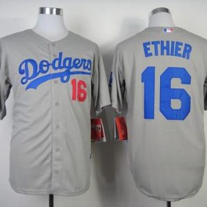 Los Angels Los Angeles Dodgers #16 Andre Ethier Stitched Grey MLB Jersey