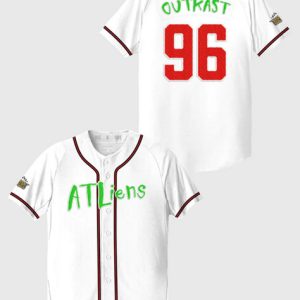 Men ATLiens #96 25th Anniversary White Stitched Baseball Jersey