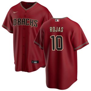 Men Arizona Diamondbacks #10 Josh Rojas Red Cool Base Stitched Baseball Jersey