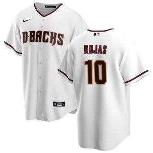 Men Arizona Diamondbacks #10 Josh Rojas White Cool Base Stitched Baseball Jersey